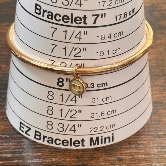 Coach 2pc goldtone bangle bracelet set 7.5 - Picture 5 of 10